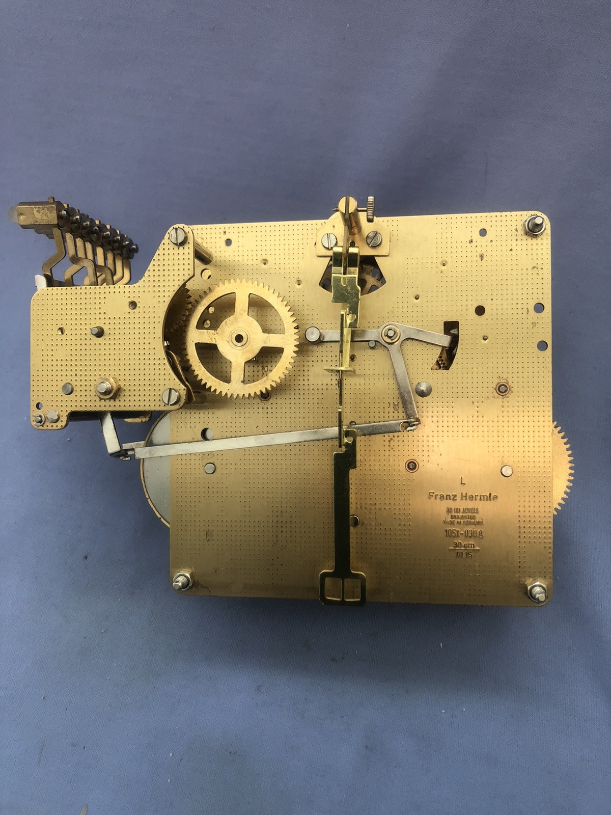 HERMLE 1051-030 Triple Chime Clock Movement 38 cm  2 Yr Guarantee