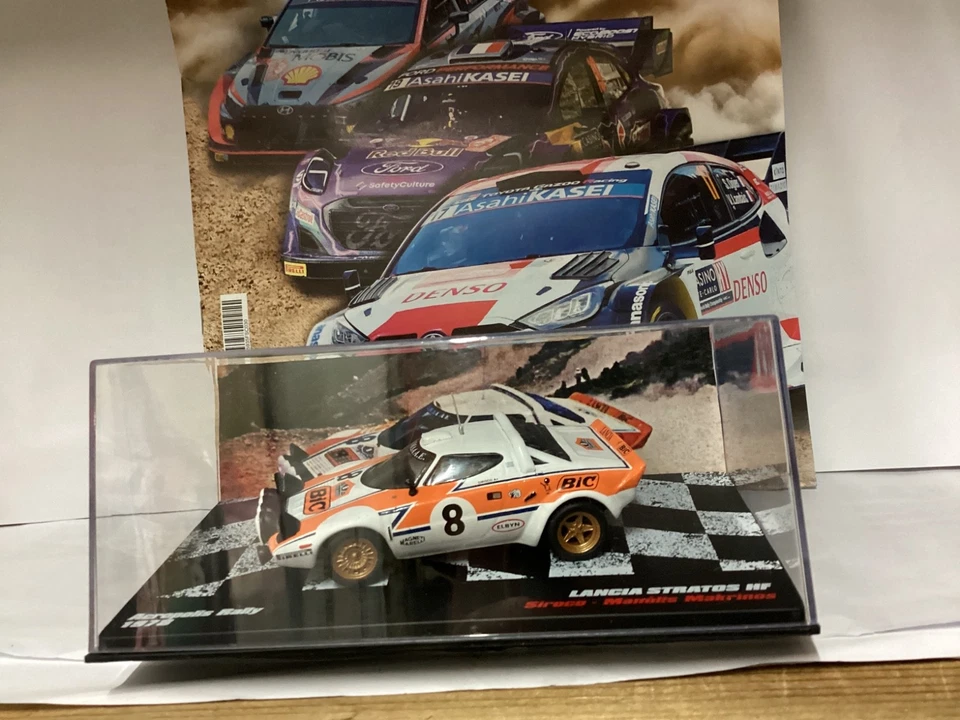 IXO LANCIA STRATOS HF RALLY ACROPOLIS 1978   in Metallo 1/43 + Booklet - Immagine 3 di 4