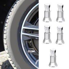 5Set Tire Valve Caps, Car Tire Caps Covers, Chrome Plated Tire Valve TR413AC