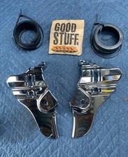 New  Chrome Frame Neck Covers for Harley Davidson Touring FL Models