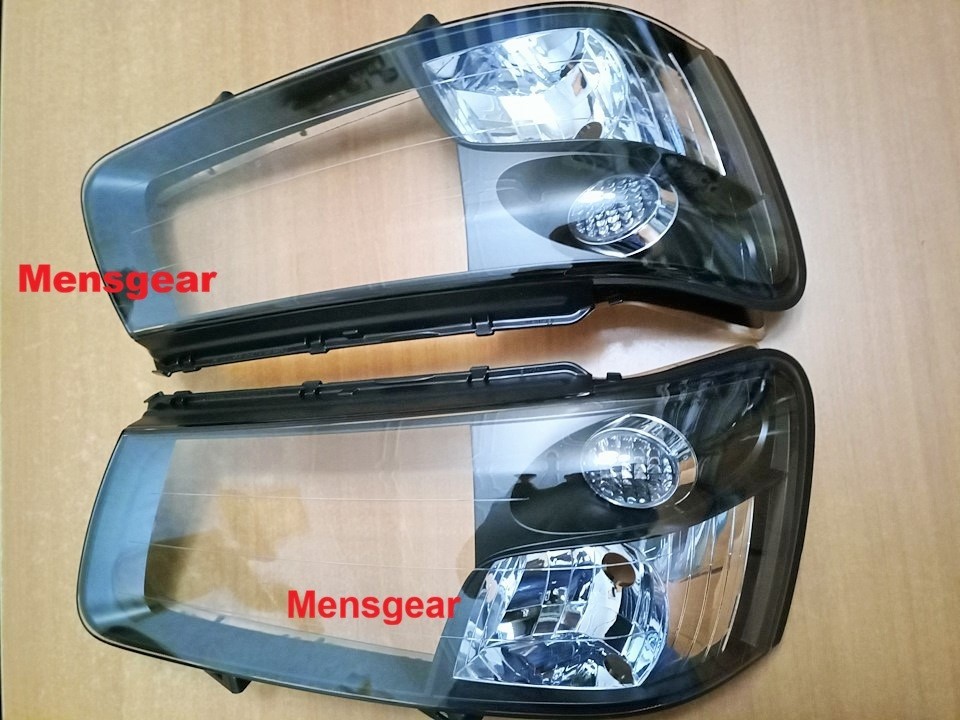 JDM Subaru OEM BLACK Headlight Lens Clear Cover Forester SG5 SG9