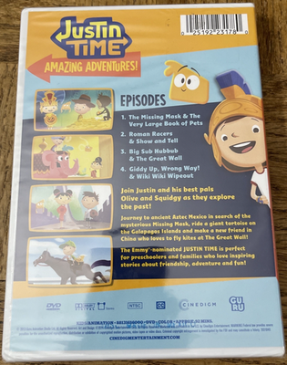 Justin Time Amazing Adventures DVD-Brand New-SHIPS N 24 HOURS
