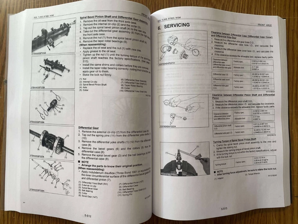 B26 BACKHOE TRACTOR Workshop Repair Manual FRONT LOADER Kubota B26 TL500 BT820 - Image 3 of 4