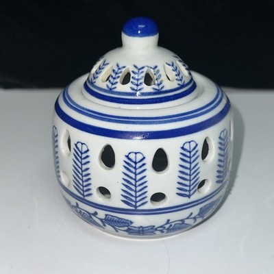 Vintage Silvestri Votive Candle or Potpourri Holder Jar FREE SHIPPING