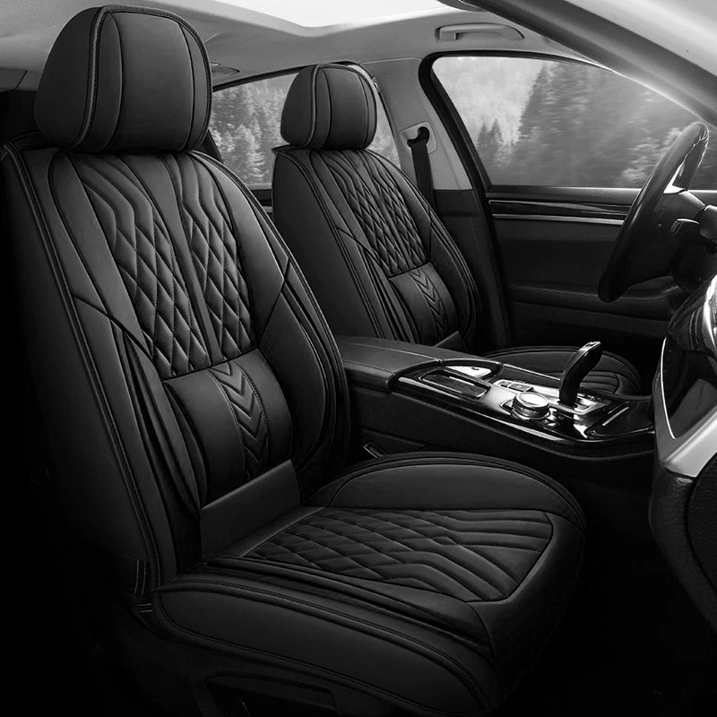 For Dodge RAM 1500 2500 3500 Leather Car Seat Cover 5 Seats Front Rear Cushion Foto 4 de 4