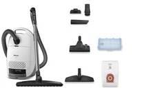 Miele Guard M1 Parquet XL Bagged Canister Vacuum Cleaner, Brilliant White
