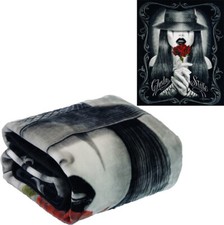 Chola Style Mexican Blanket, Plush Queen Size Throw, Extremely Soft