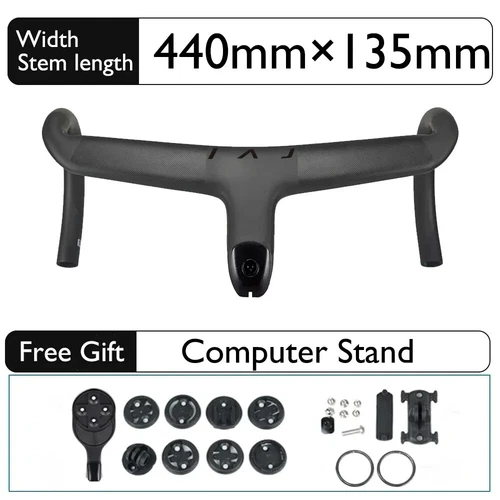 Carbon Full Internal Cable Routing Road Bike Integrated Cockpit Di2 Handlebar - Picture 36 of 43