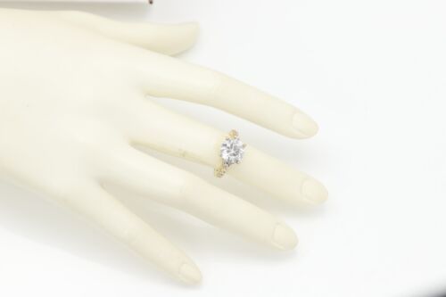 Anillo de compromiso grande de diamantes de 18 k anillo de diamantes naturales de 4,07 quilates - Imagen 2 de 6