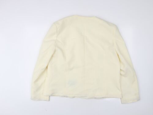 Debenhams Womens Ivory Jacket Size 18 Button - Picture 2 of 10