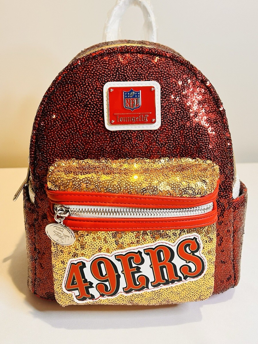 【Lounge Fly】NFL San Francisco 49ers Sequin Mini Backpack San Francisco 49ers NFL Loungefly Sequin Mini Backpack | eBay