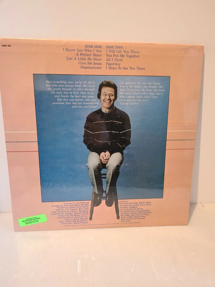 Danny Gaither Heartmender Sealed vinyl LP 1982 Daybreak 107 Bill Gaither Trio - Image 2 of 2