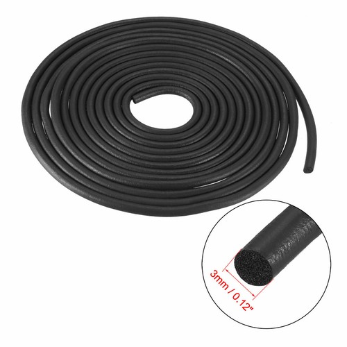 Schaumstoff Gummidichtung Wetterleiste 3 mm Durchmesser 3 Meter lang schwarz - Bild 3 von 3