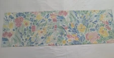 Vintage Croscill Valance Pastel Floral Extra Wide Straight 115" x 18"