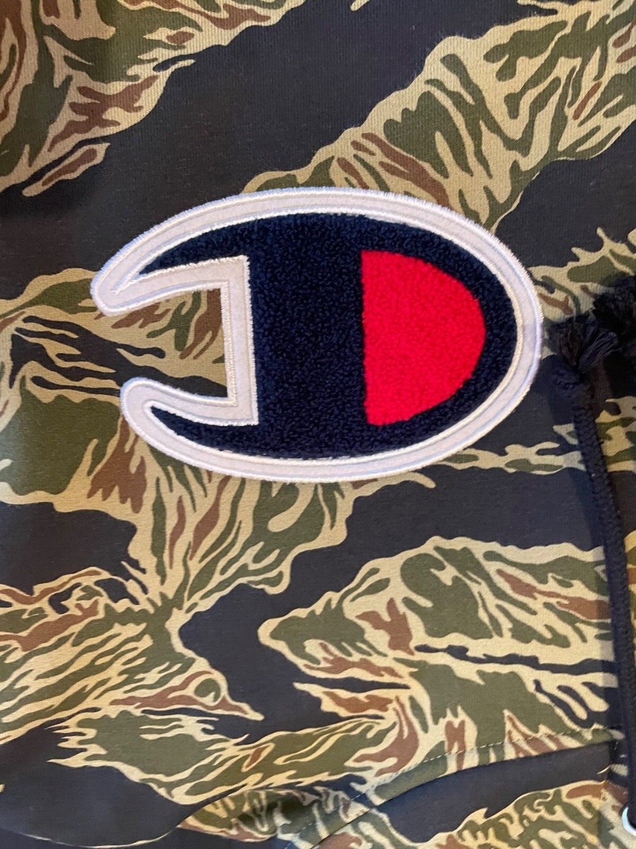 Supreme x Champion Tiger Camo Men's Large Pullover F/W 2015 RARE New with  Tags
