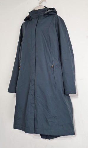 Seasalt Size 24 RRP £160 BNWT Grey Teal Waterproof Hooded Coat Inside Pocket - Picture 8 of 24