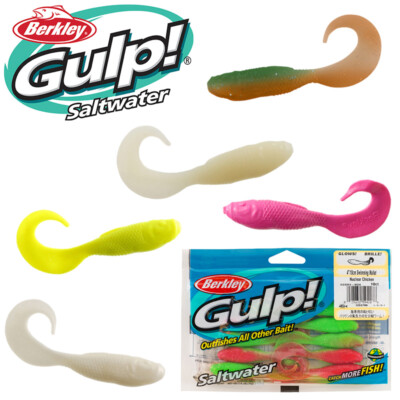 Berkley Gulp Swimming Mullet Saltwater Softplastics Choose Color, 4, 5, 6''