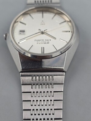 Vintage Seiko King Quarzt 4822-8010 Silver Japan 1976 Men's Watch