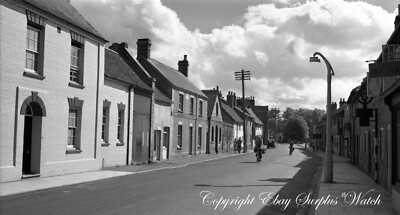 Wilton Wiltshire Street Scene Shops Foto Negativ 1949 Copyright M791