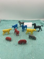 Lot Of 10 Farm Animals Including Cows, Horses, Pig,  Sheep