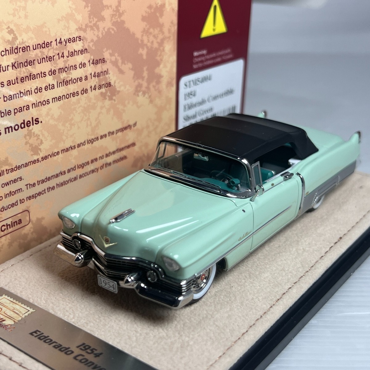 1/43 GLM Stamp Cadillac Eldorado Convertible Shoal Green 1954