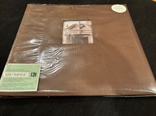 K  COMPANY Scrapbook Album 12 X 12-Solid Brown-Tissue fabric-with window-NEW
