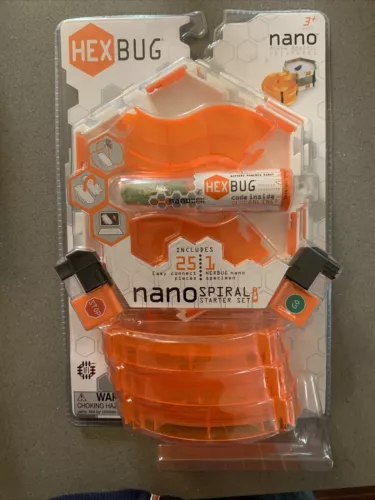 Toy HexBug NANO Spiral Starter Set 25 Connect Pieces 1 NANO Specimen New Sealed