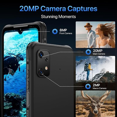 UMIDIGI BISON X20 6GB+128GB Rugged Android 13 NFC Unlocked