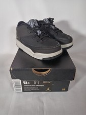 Nike Air Jordan Flight Origin 3 BT Toddler Shoes 6C Black Silver Boxed UK 5.5 