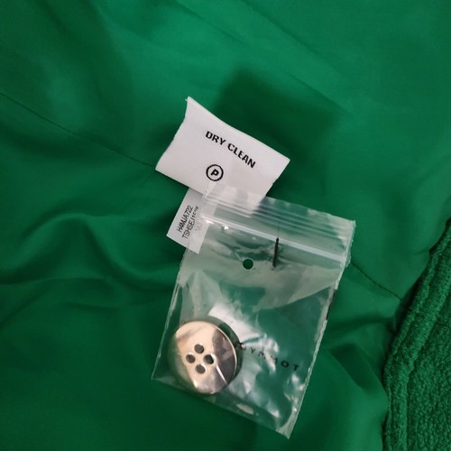 tommy hilfiger Women's Green Long Sleeve Button Front Blazer Size 8 - Picture 13 of 13