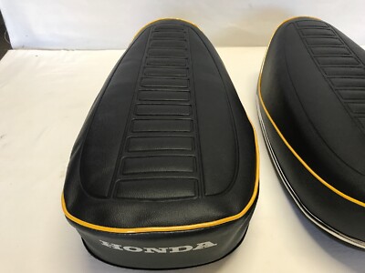Custom Yellow Welt Seat Cover For Honda CT70 Trail70 1977-1979 - Unbranded (H286)