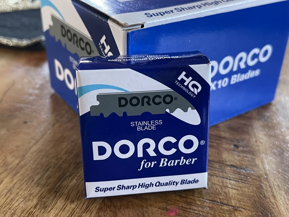 Cuchillas de afeitar de peluquero precortadas mitad de un solo borde para salón tienda cabello barba Foto 2 de 4