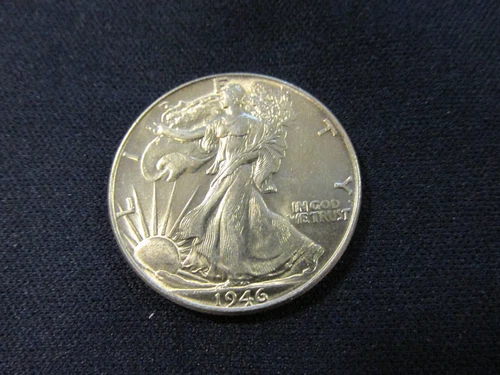 1946 P Walking Liberty Half Dollar - AU Condition - 90% Silver Coin