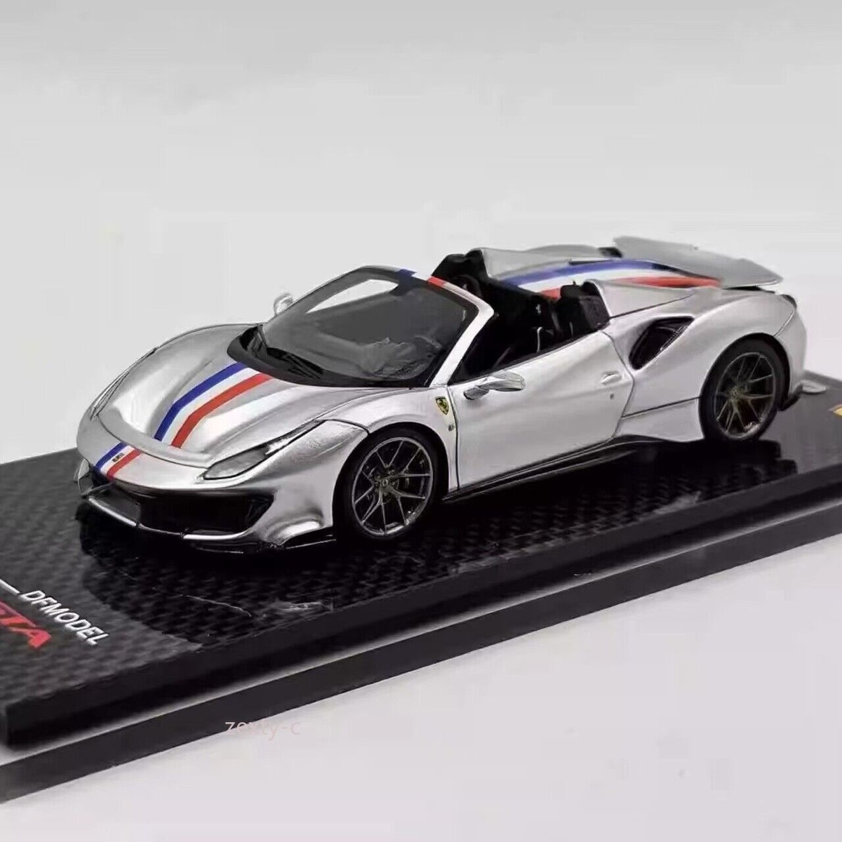 FERRARI 488 PISTA 1:43スケール モデルカー DF 1/43 Ferrari 488 Pista Spider Metallic red | eBay