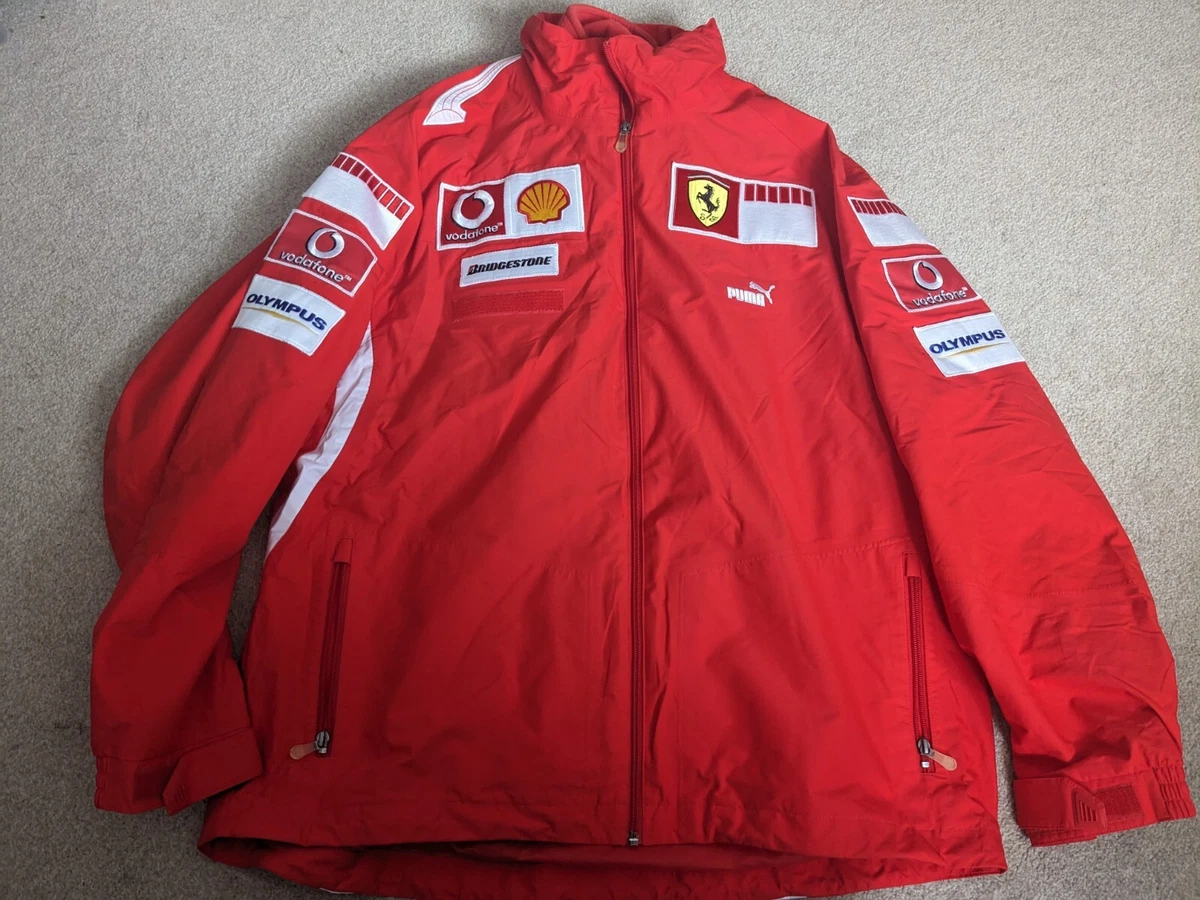 Official Ferrari Puma F1 Team Issue Jacket With Detachable Fleece XL