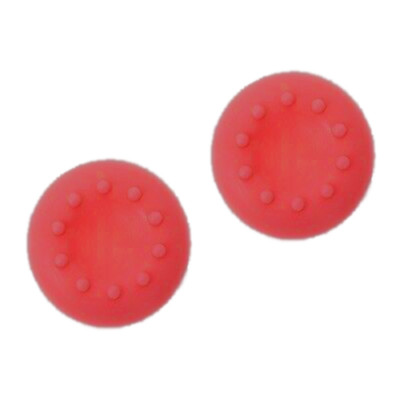 Thumb Grips x 2 For PS4 XBOX ONE Xbox Series X Toggle Cover Caps - Red