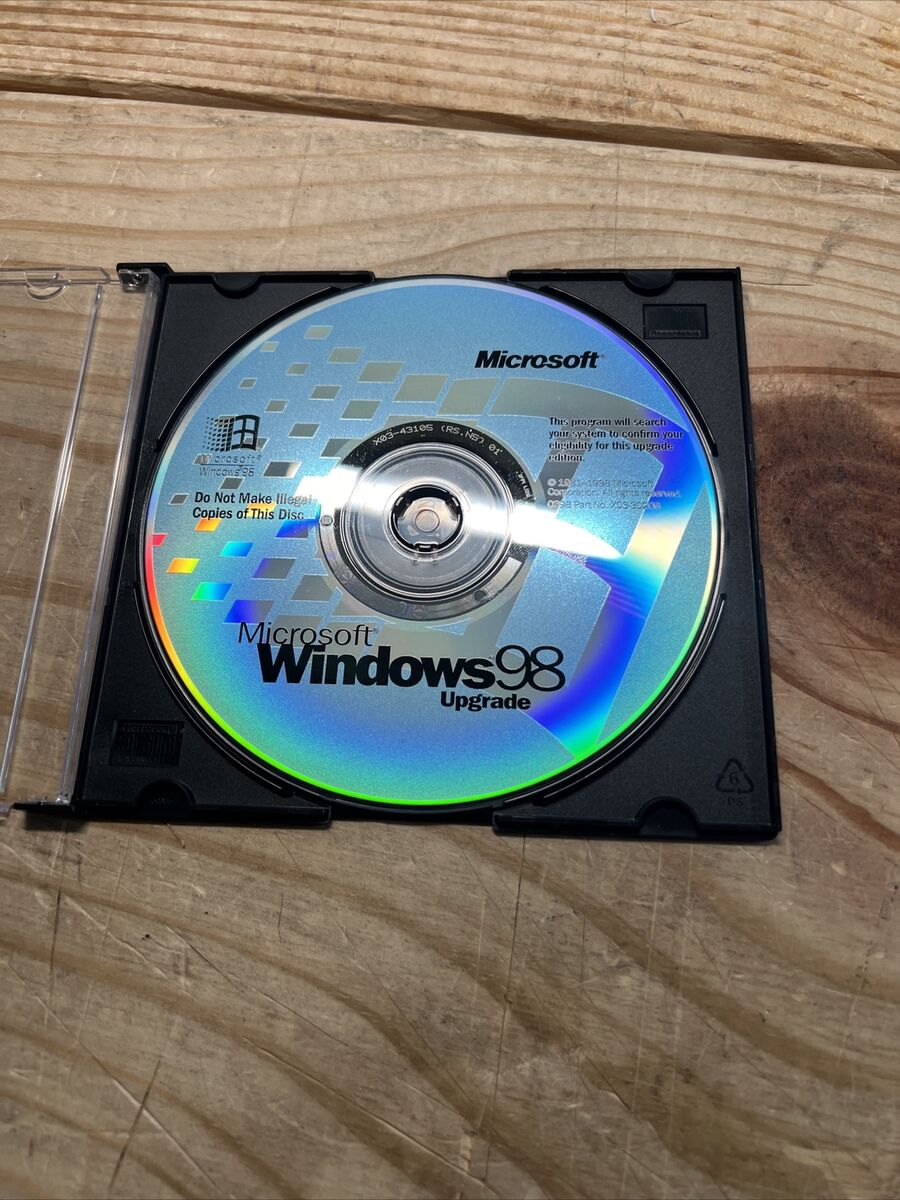 Microsoft Windows 98 Upgrade Disc and Product Key | eBay Microsoft Windows 98 Upgrade Disc and Product Key | eBay