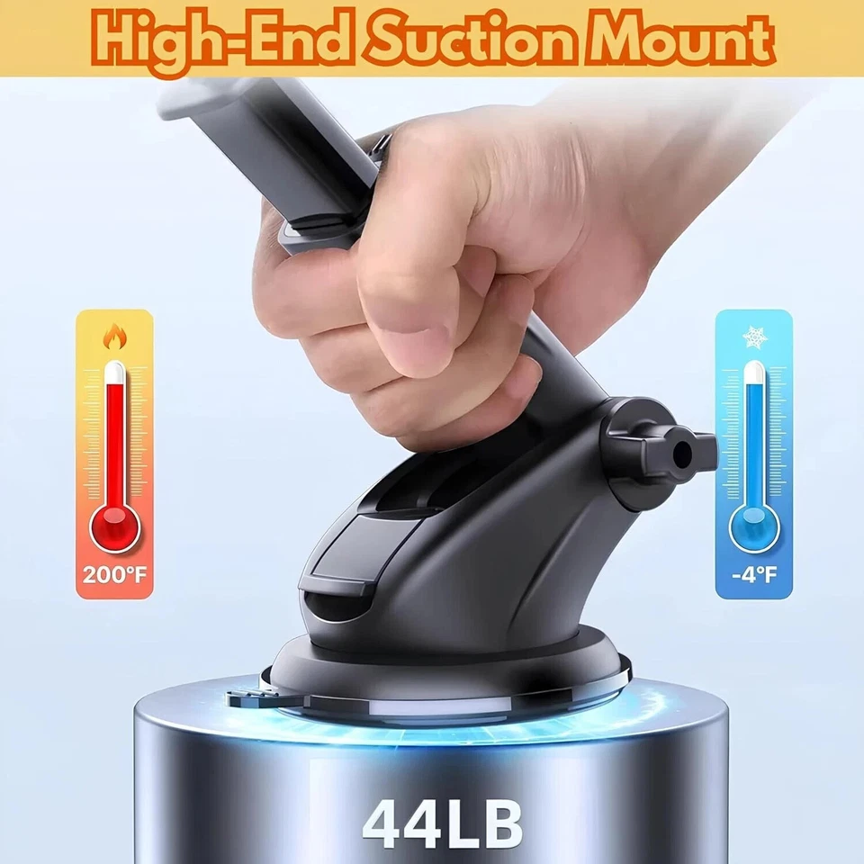 Windshield Suction Car Phone Holder Retractable Extendable Mount iPhone Samsung - Image 4 of 4