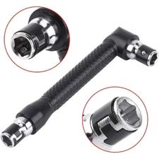 L-Shaped Dual Head 1/4" Hex Wrench 90° Right Angle Screwdriver Adapter Tool
