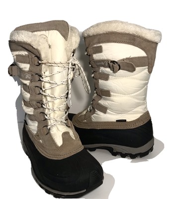 white cold weather boots