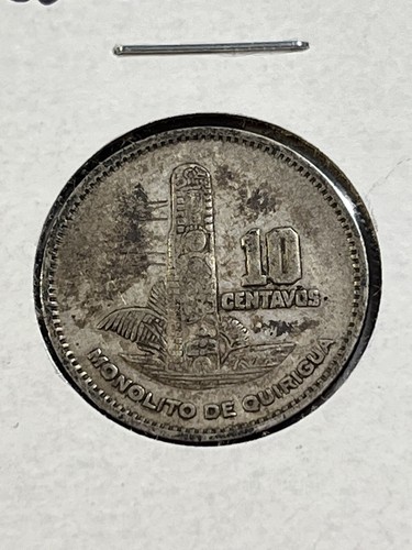 1957 Guatemala Moneta d'Argento da 10 centesimi