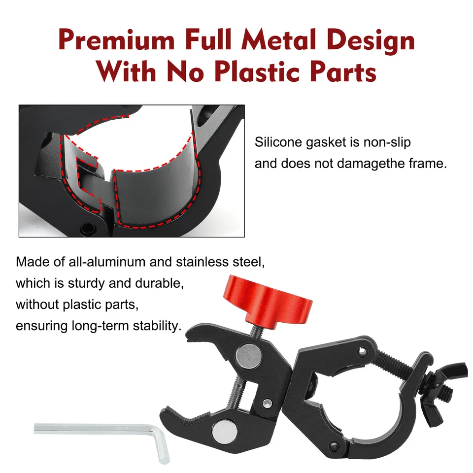 U-Lock Holder Bike Lock Bracket All Metal Securely U Lock Mount Clamp Heavy Duty - Image 3 of 4