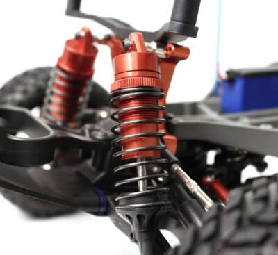 Racers Edge 1849R Red Aluminum Front Shocks for Traxxas Slash 2/4WD (1 Pair)