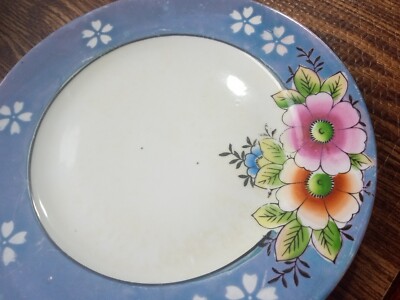 RS Made in Japan Multicolor Flowers side plates 7 1/4