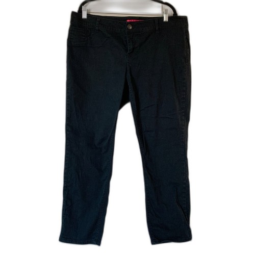 Pure Energy Women Jeans Size 20 Black Denim Straight Leg