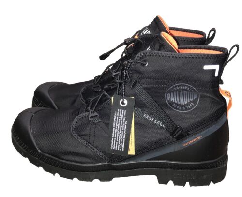 Palladium Black Pampa Travel Lite Boot Waterproof 9.5M 11W 42.5 Lightweight NEW