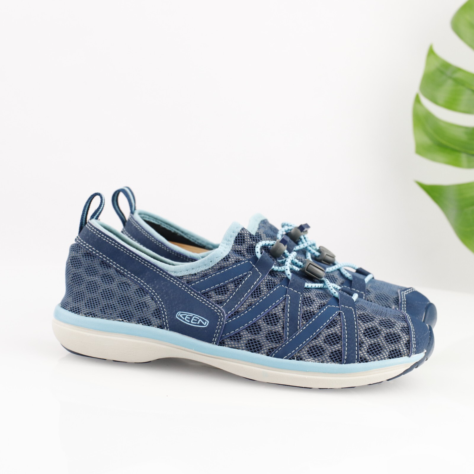 Sneaker Keen da donna Sage Water taglia 7 blu navy a rete acquatica scarpa attiva parco acquatico piscina