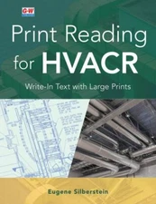 Print Reading for HVACR - Write-In Text with Large Prints - Brand New