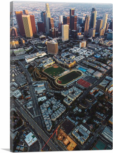 ARTCANVAS Los Angeles California Aerial View Canvas Art Print - Picture 1 of 15