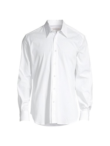 Alexander McQueen Long-Sleeve Xlassic Button -Down Shirt $580 size 17